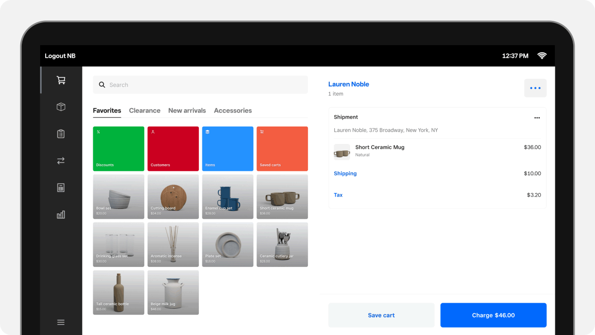 Square POS cross-location features.