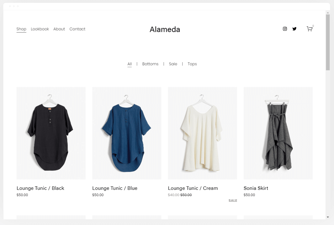 Squarespace alameda template