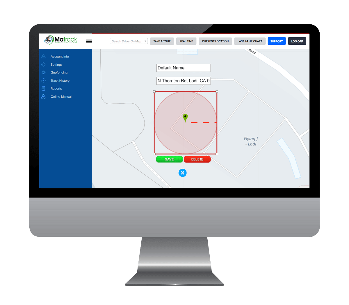 Matrack asset tracking location