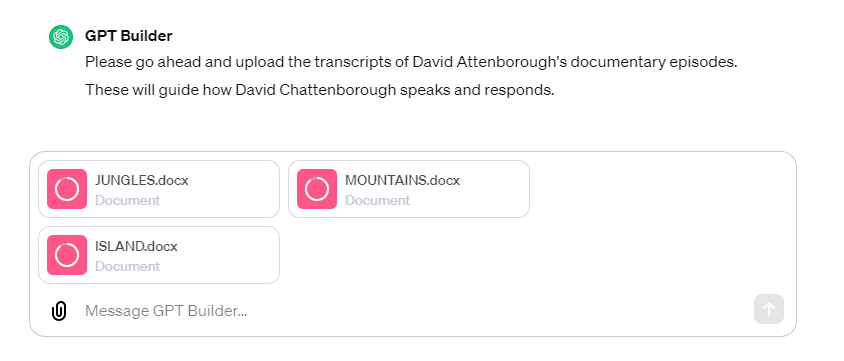 Uploading files to chatgpt